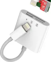 Lightning SD Card Reader Charging Cable Adapter(3 in 1)Digital Camera Storage