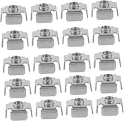 Hoement Easy Install Square Tube Nut Inserts 50pcs Threaded Inserts for Replacement for Secure Fit
