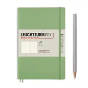 Notebook Softcover Paperback, Dotted, 123 Pages (Sage) - B6+