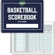 Basketball Scorebook for 36 Games | 8.5 In x 11 In Basketball Playbook w/ Wir...