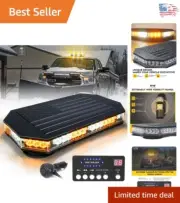 American Flag LED Strobe Beacon Light Bar with Advanced Control - 42 Flashes