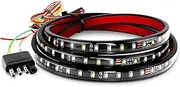 Car Third Brake Lights 49/60 Inch Truck Tailgate LED Strip Light Bar With Reverse Brake Turn Signal Lamp Fit For Ford Pickup SUV Car Brake Lights(150cm-60inch,Single row)