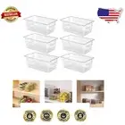 Durable 15.7in Metal Wire Storage Baskets - Set of 6 for Versatile Organization