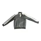 Adidas NEO Mens Varsity Jacket Padded Bomber Black Shiny White Logo Hype Medium