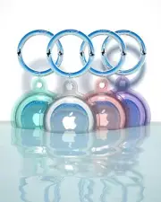 4 Pack Waterproof Airtags Holder,Airtag Case Keychain for Apple Airtag GPS Tr...