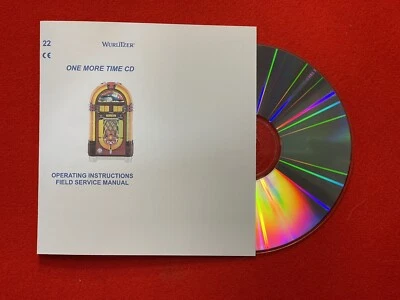 Wurlitzer One More Time 1015 CD Jukebox Instruction Manual and Parts List