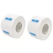 2 Rolls Disposable Barber Neck Strips Waterproof Neck Paper Tissue Roll for