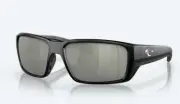 Costa Del Mar Fantail Pro Black Frame With Gray Silver Mirror Polarized Sunglass