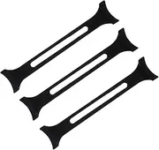 3pcs Mask Hook Mask Extension Buckle Mask Strap Extender Practical Mask Extender Flexible Mask Lanyard Flexible Mask Extender Practical Mask Lanyard Silica Gel Black