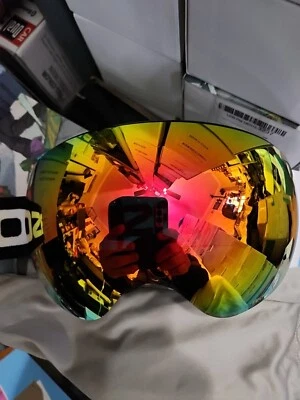 AKASO Orange And Yellow Ski Goggles Snowboard Goggles - New in Open Box