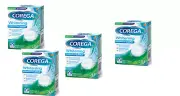4 X Corega Whitening Cleansing 36 Effervescent Tablets