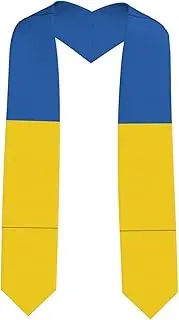 [EdWal] Flag of Ukraine print Graduation Stole and Sash Class for Unisex Adult Honor Stole Honor Stole of 2025
