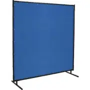 Steiner Welding Screen 6 x 6ft Transparent Vinyl Blue Grommet Fire Resistant