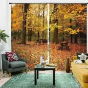 Muddy Soil Star Trees 3D Blockout Photo Print Curtain Fabric Curtains Window