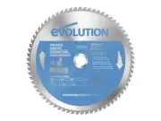 Evolution - Thin Steel Cutting Mitre Saw Blade 255 x 25.4mm x 70T