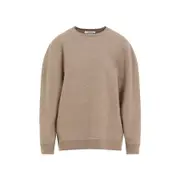 [Max Mara] Max Mara-Deer Dark Brown Wool Elvira Wool Jersey Sweatshirt-Donna M STAND