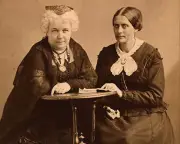 ELIZABETH CADY STANTON SUSAN B. ANTHONY SARONY 11x14 GLOSSY PHOTO PRINT