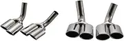 Stainless Steel Exhaust Tip Compatible For Mercedes Benz G500 G55 W463 07-15 Updated Into G63 G65 AMG