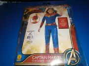 Rubie's Marvel Captain Marvel Child Costume M L Halloween Comic Con Cosplay NEW