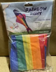 In The Breeze Rainbow Fishy Windsock Color Our World #4116