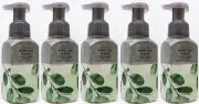 5 Bath & Body Works WHITE TEA & SAGE With Esential Oil Gentle Foaming Hand Soap