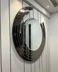 Ultramodern Frameless Decorative Mirror 90x90cm Contemporary Wall Accent Bedroom