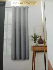 Fieldcrest Heritage Grommet Panel Curtain 50in x 63in Limestone Gray