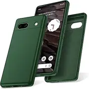 Watana Google Pixel 7A 5G Case, Soft Touch Silicone Mobile Phone Case, Shockproof, Dustproof, Non-Slip Full Body Armour with Microfibre Lining for Pixel 7A 5G, Green