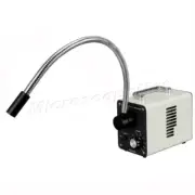 Amscope 20W Cold LED Fiber Optic Single Gooseneck Light Microscope Illuminator