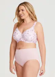 [Taking Shape] Taking Shape Side Smoothing T-shirt Bra Size 20dd in Pink Floral - Plus Size Women's Clothing Pink Floral
