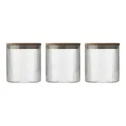 Ecology Infuse Set of 3 Canisters with Acacia Lid