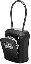 SOPOTUTU Lock Box with Code Wall Mounted Key Holder Secure Key Storage Design for Home and Commercial Use