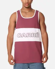 [CARRE] Carre Boost Panel Singlet Maroon - Size S S Maroon