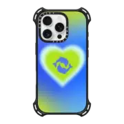 iPhone 16 Pro Bounce Case MagSafe Compatible Dolphin Heart - Ocean