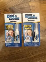 2 X Kool n Soothe Roller Ball Instant Cooling & Massage For Temples & Forehead