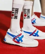 Onitsuka Tiger DELEGATION EX 1183A559 101 WHITE ELECTRIC BLUE Unisex Shoes New