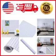 Self Adhesive Vinyl Decorative Blue Gingham Contact Paper Shelf And Drawer Liner