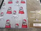NEW FULL FLANNEL SHEET SET DOG PRINT 4 PIECE FULL FLANNEL SHEET SET 100% COTTON