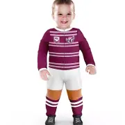 NRL Footy Suit Body Suit - Manly Sea Eagles - Baby Toddler Infant