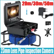 9" Screen Sewer Pipe Inspection Camera Industrial Endoscope DVR Video Recording