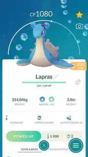 Pokemon Lapras Blanche themed Go