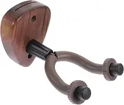 Parliky Black Walnut Guitar Hook Display Stand Wall Mount for Acoustic/Electric Guitar Ukulele Bass Sturdy and Space-Saving