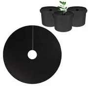 10Pcs Non-Woven Tree Mulch Ring for Weed Control Root Protection