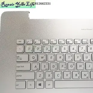 電腦零件ASUS 華碩G552 G552V G551 N551JK N752VX N751JK 鍵盤銀色C殼 AR筆電配