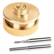 71333 Router Bits Solid Brass Inlay Kit for 1/4 Templates High RPM...