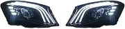 2pcs Car Lights Compatible For Benz GLA X156 Headlight 2015 2016 2017 2018 2019 LED Projector Head Lamp Daytime Running Light Accessories