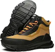 [Legou] Men’s Safety Shoes Smash-Resistant Puncture-Resistant Boots High-top Work Shoes Waterproof Breathable Lightweight Shoes
