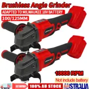 Cordless Brushless 125mm 100mm Grinding Angle Grinder For Milwaukee 18V Battery