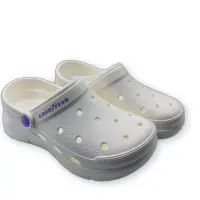 在飛比找博客來優惠-台灣製GOODYEAR兒童洞洞鞋-白色 (G048-3) 台