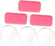 Beavorty 6pcs Silicone Eyelash Extension Pads Portable Lash Pads for Grafting for Salon Home Use for Eyelash Extensions Easy to Carry